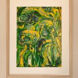 L. MITCHELS, active 20th century. Composition, 1971. Acrylic on paper.