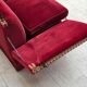 1970s, Danish 2-seater drop arm sofa, furniture velour.