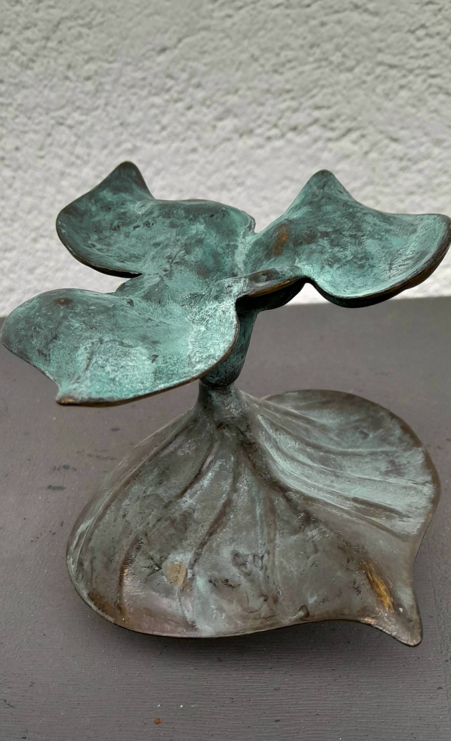 Vintage brass candle holder