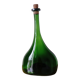 Bouteille ancienne en verre soufflé,forme libre. Armagnac