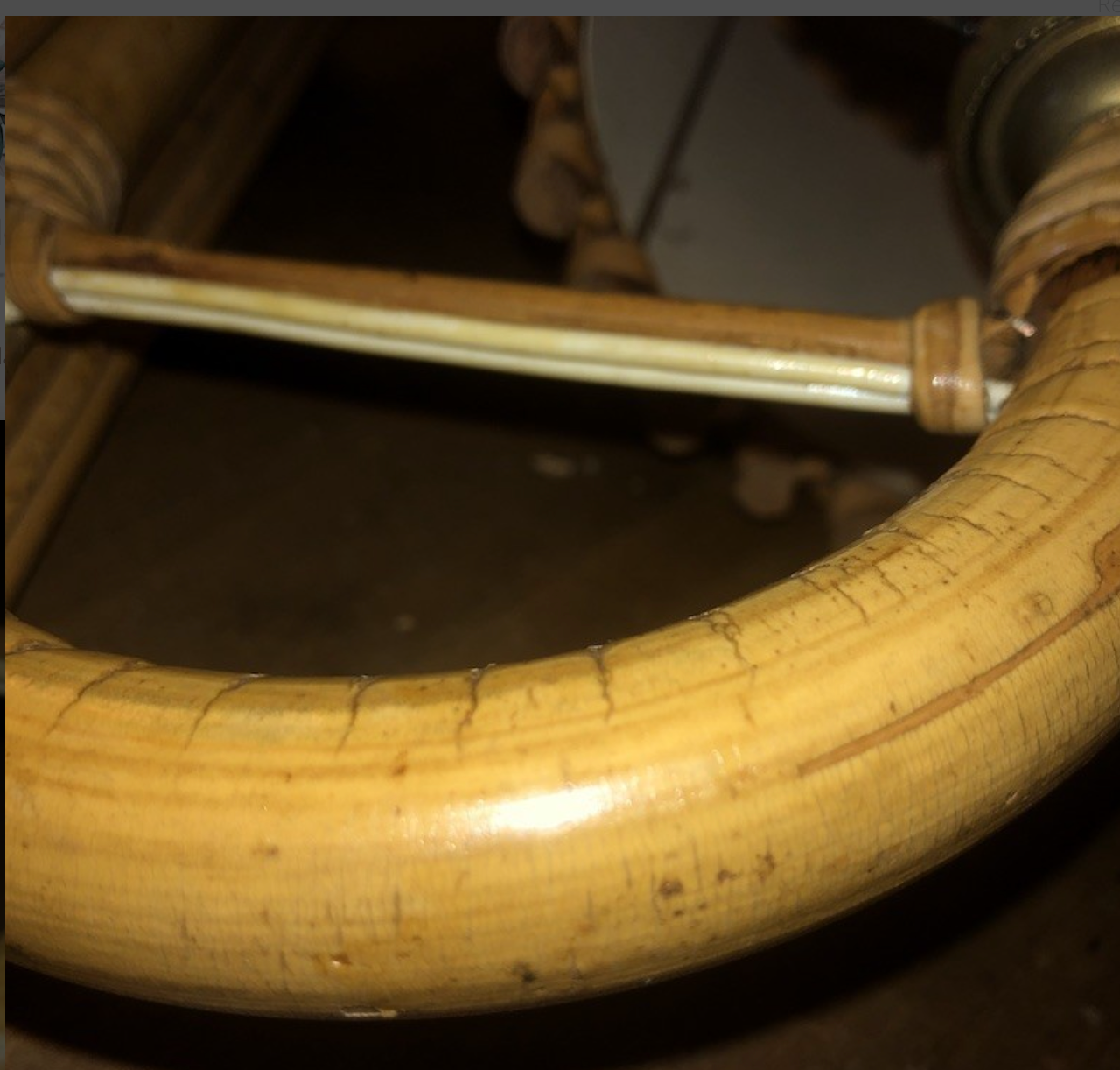 Vintage rattan wall lamp