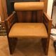 Pair of Mobil Girgi Armchairs, Wood and Leather.