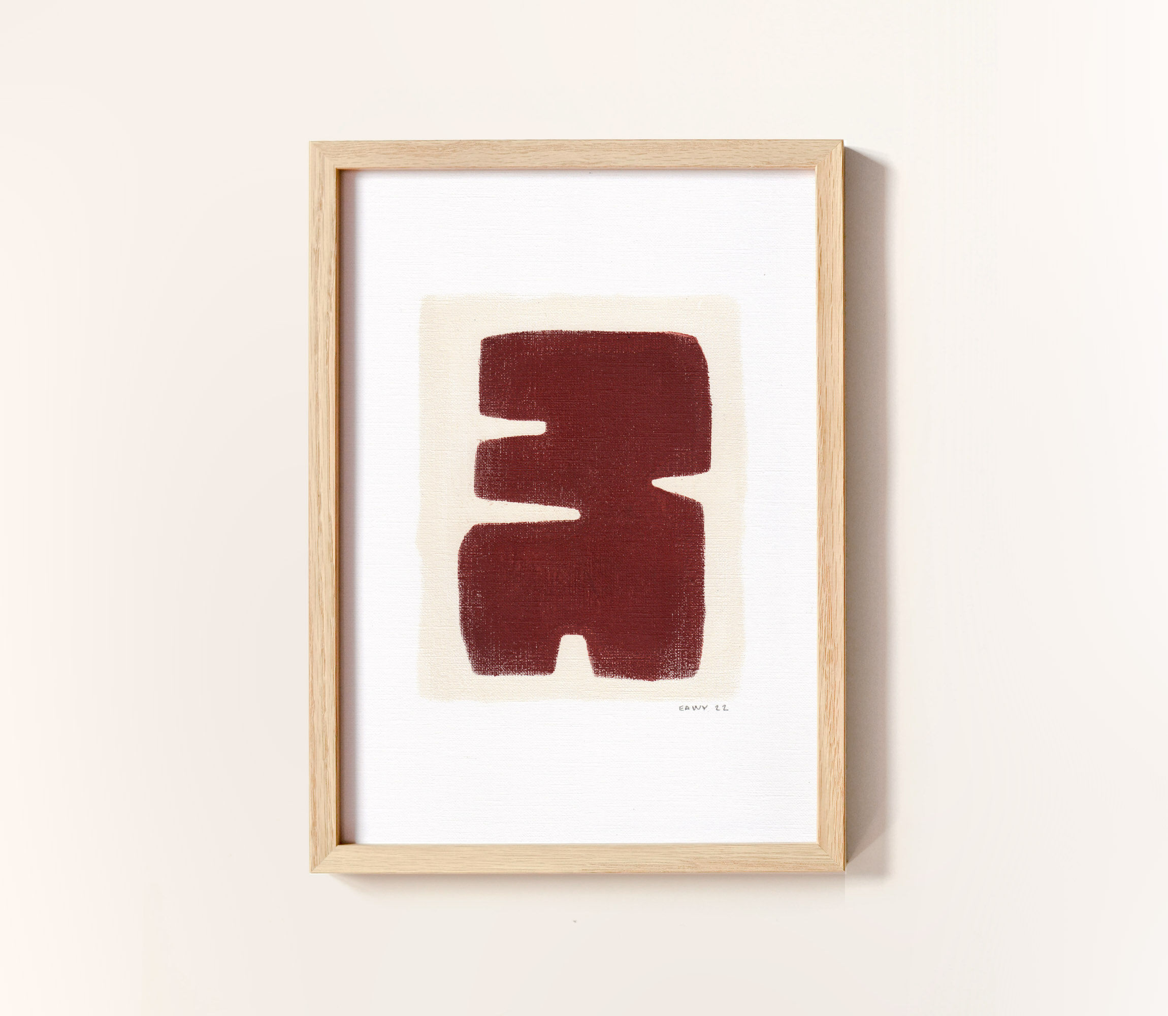 Painting on paper • Terracotta M759A • signed eawy