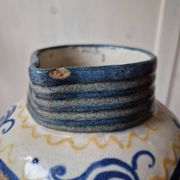 Antique ceramic pitcher jug elchinger fils alsace soufflenheim, art