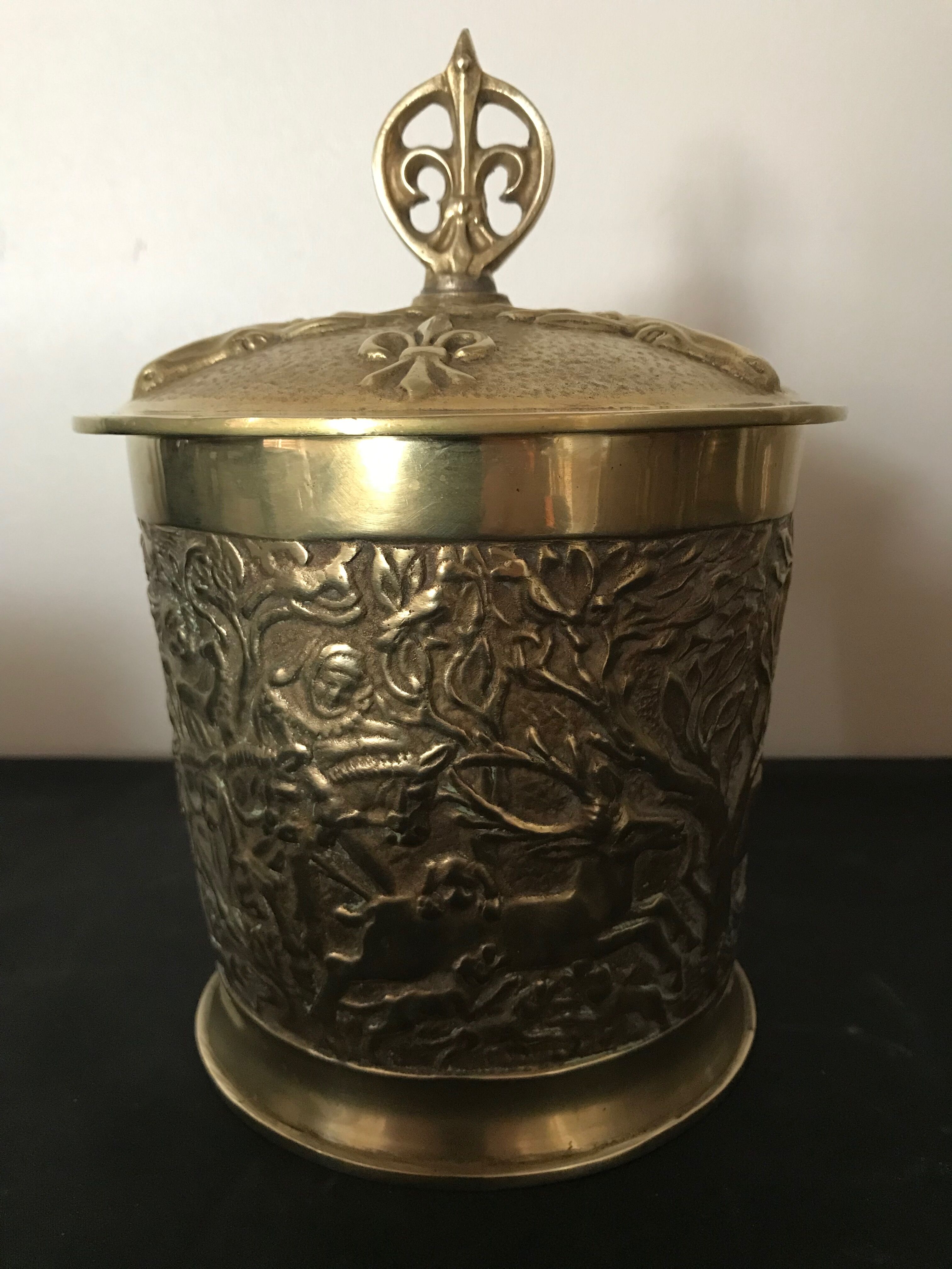 Max Le Verrier bronze tobacco pot