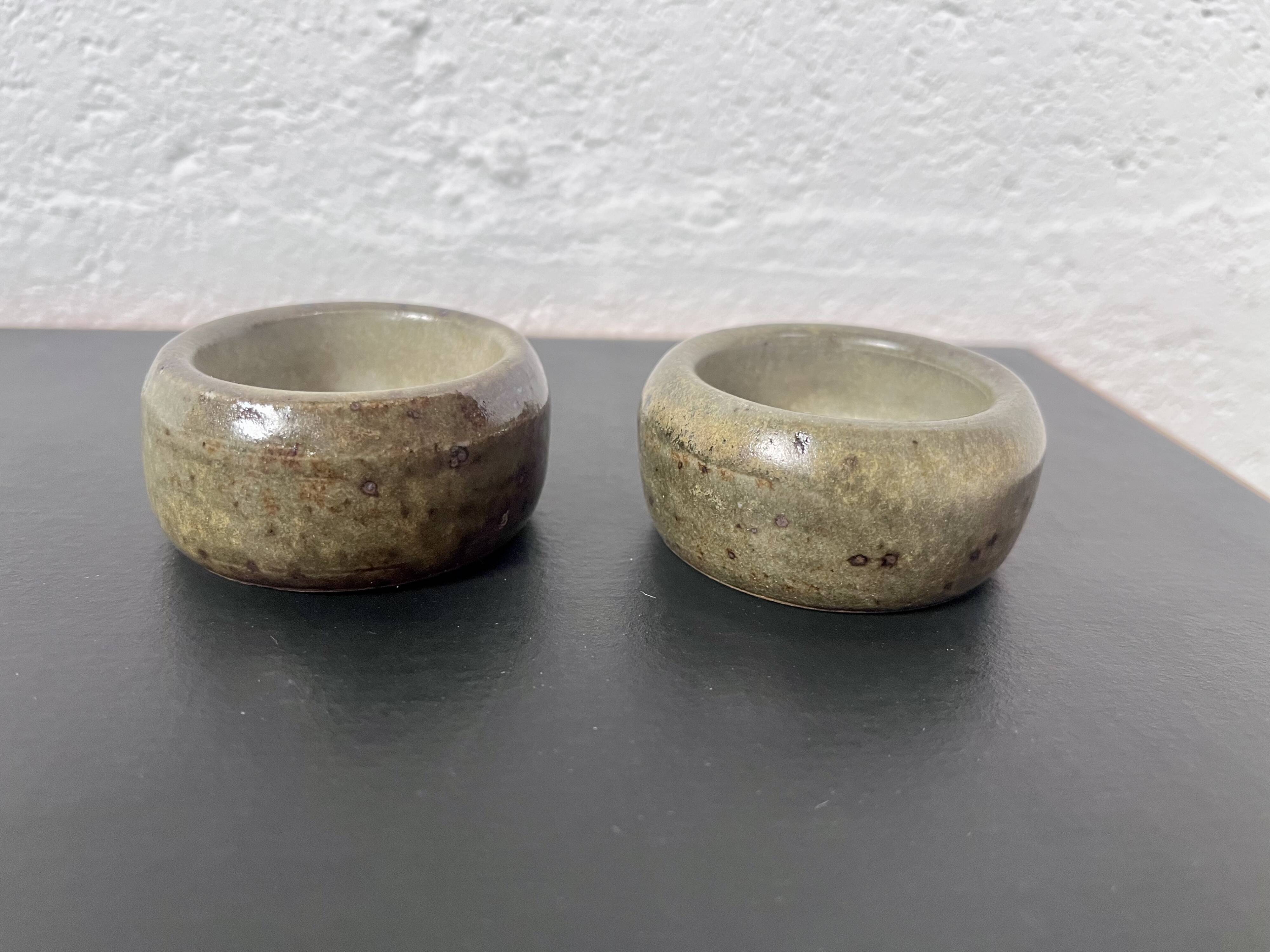 Pyrité stoneware dinner service, La Borne, 1970s