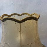 Brass and pig bladder lamp