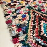 Moroccan Berber carpet Boucherouite 3.05x0.90m