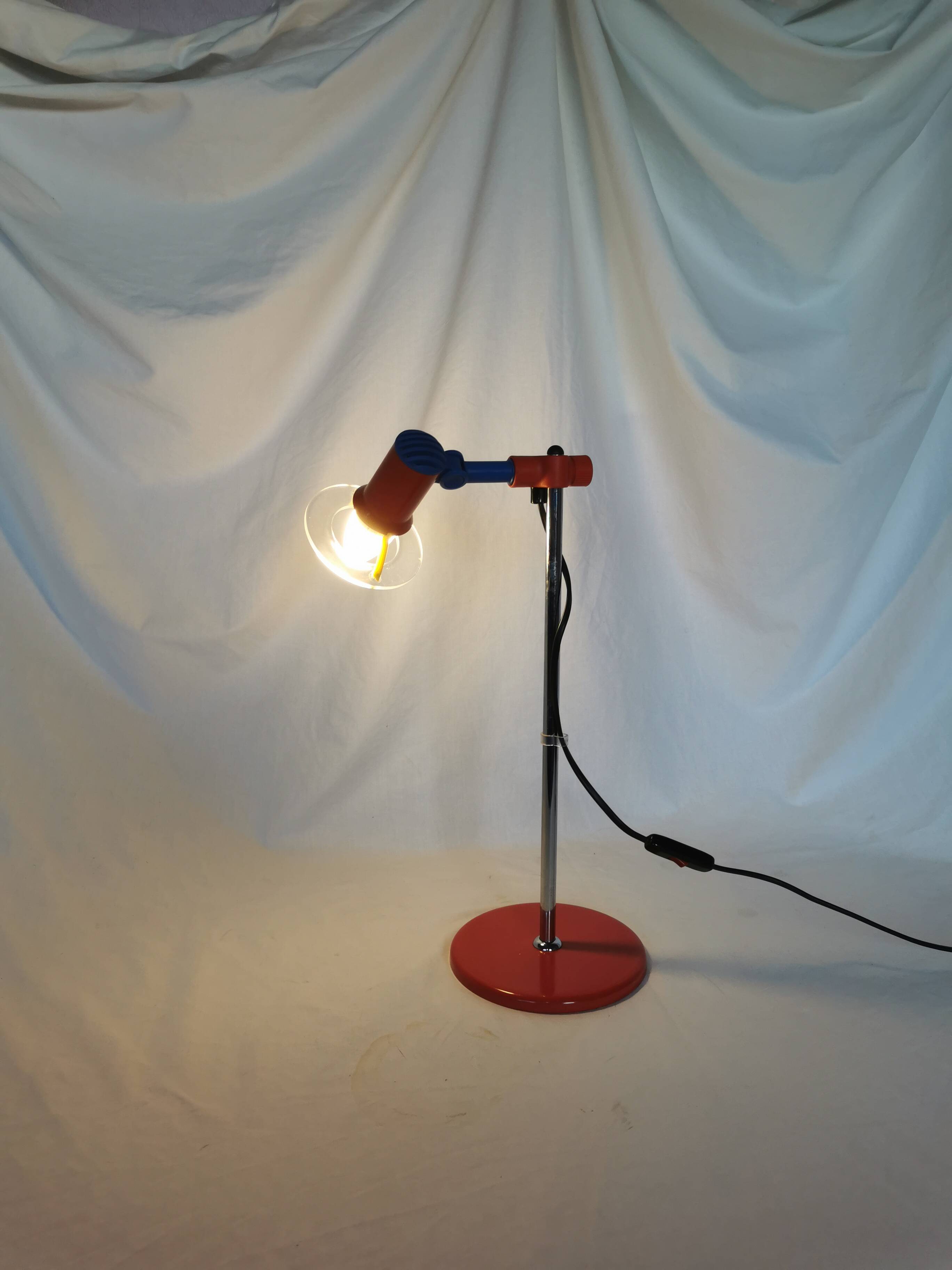 Multicolored spot lamp, postmodern, 1980