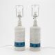 Aldo Londi desk lamps in ceramic by Bitossi Italy 1960 Signed