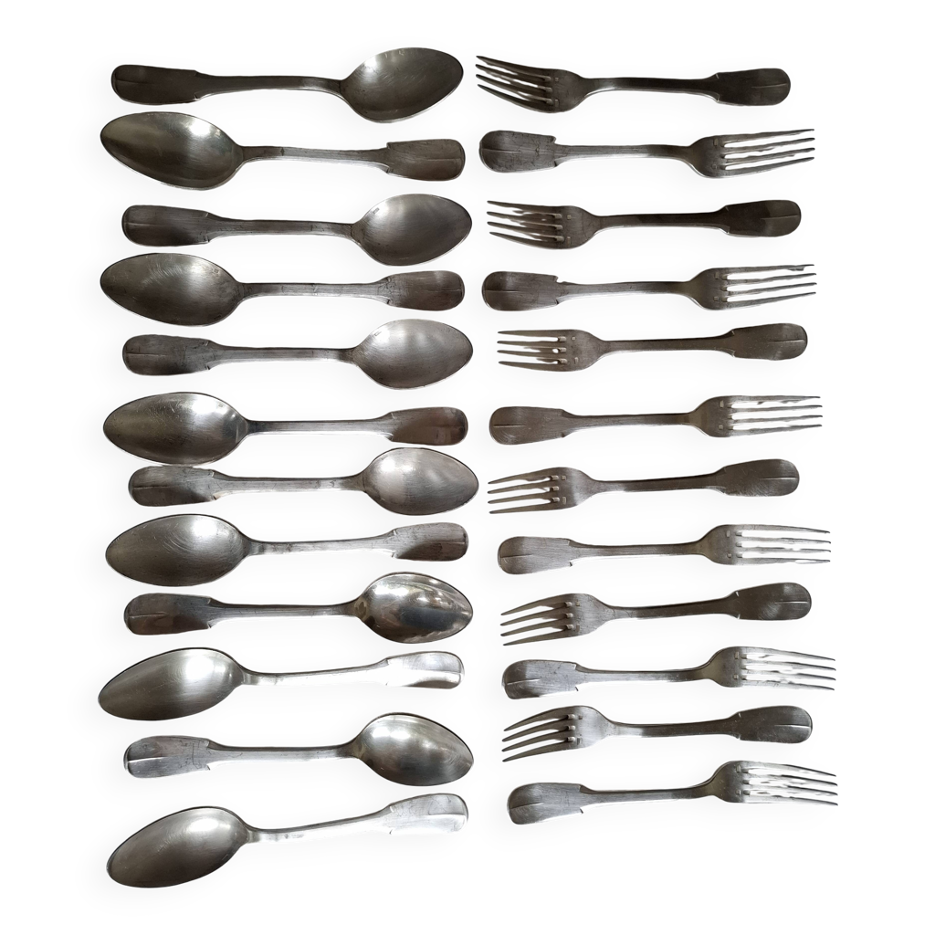 Ensemble De Couverts En Métal Argenté – Style Classique – Ref01