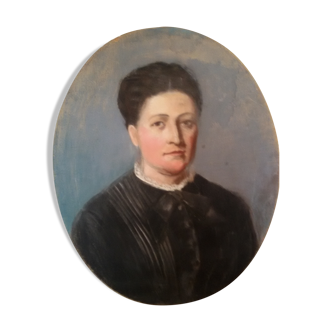 Tableau portrait femme xixème