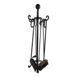 Wrought iron fireplace servant