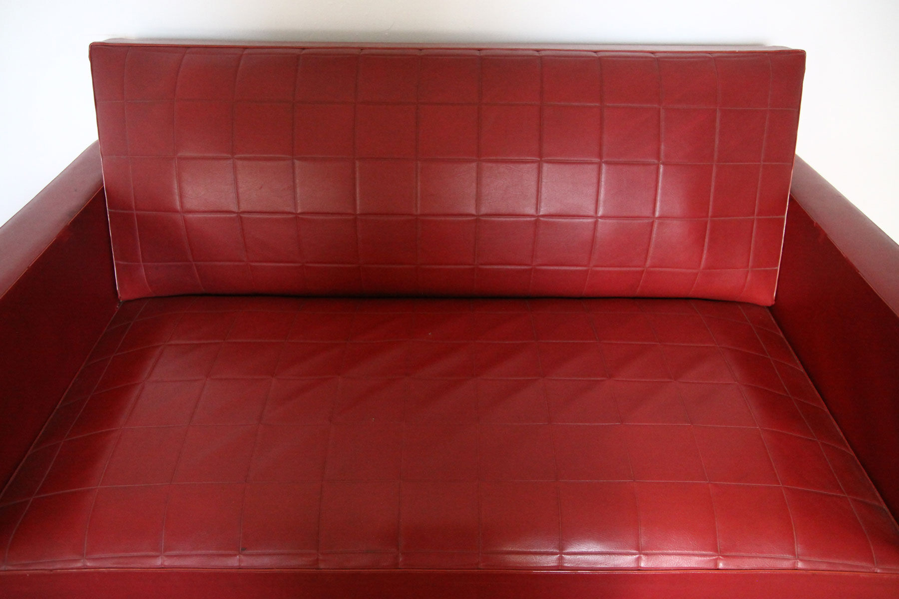 Red vintage sofa bed