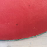 Beveled oval table mirror