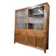 XL vintage wooden display cabinet / sideboard / wall cupboard