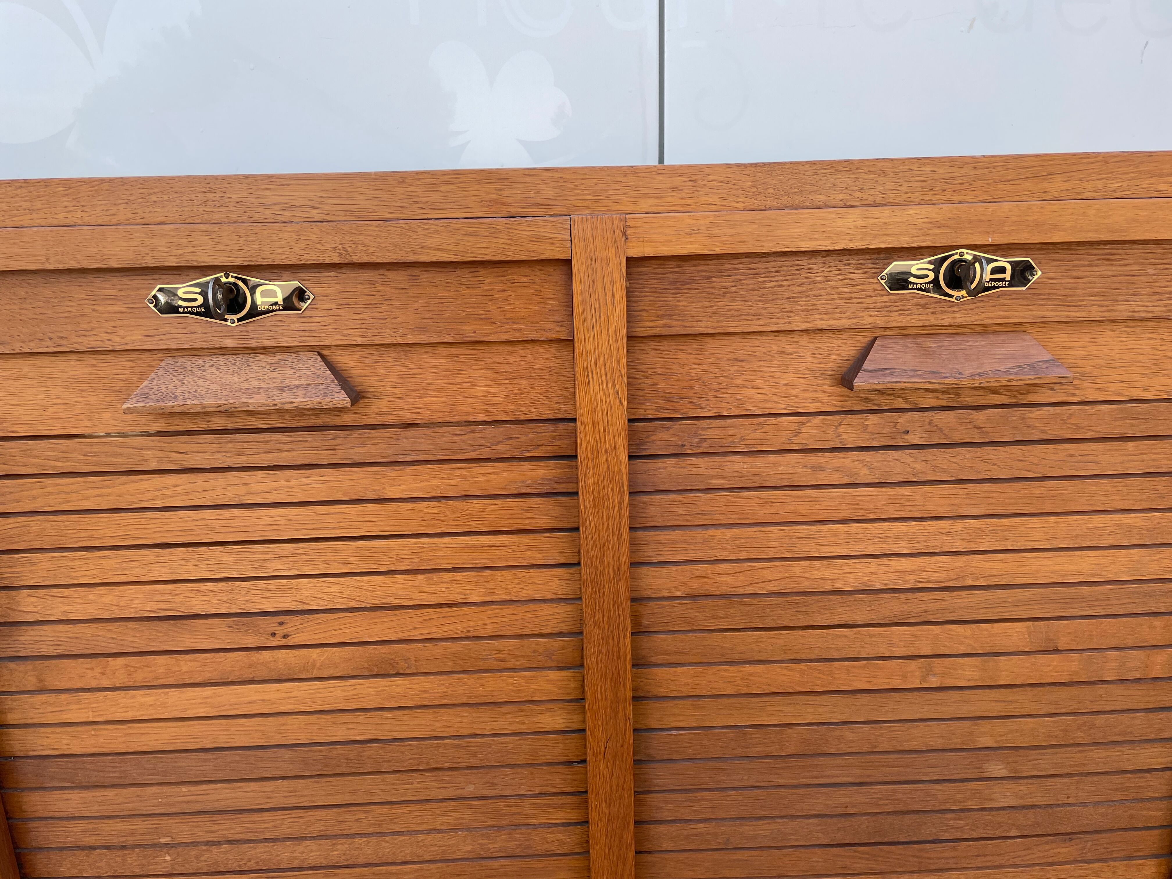 Notary's binder furniture in solid oak 1960