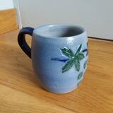 Mug tasse chope en grès d’Alsace signé Fortuné Schmitter à Betschdorf