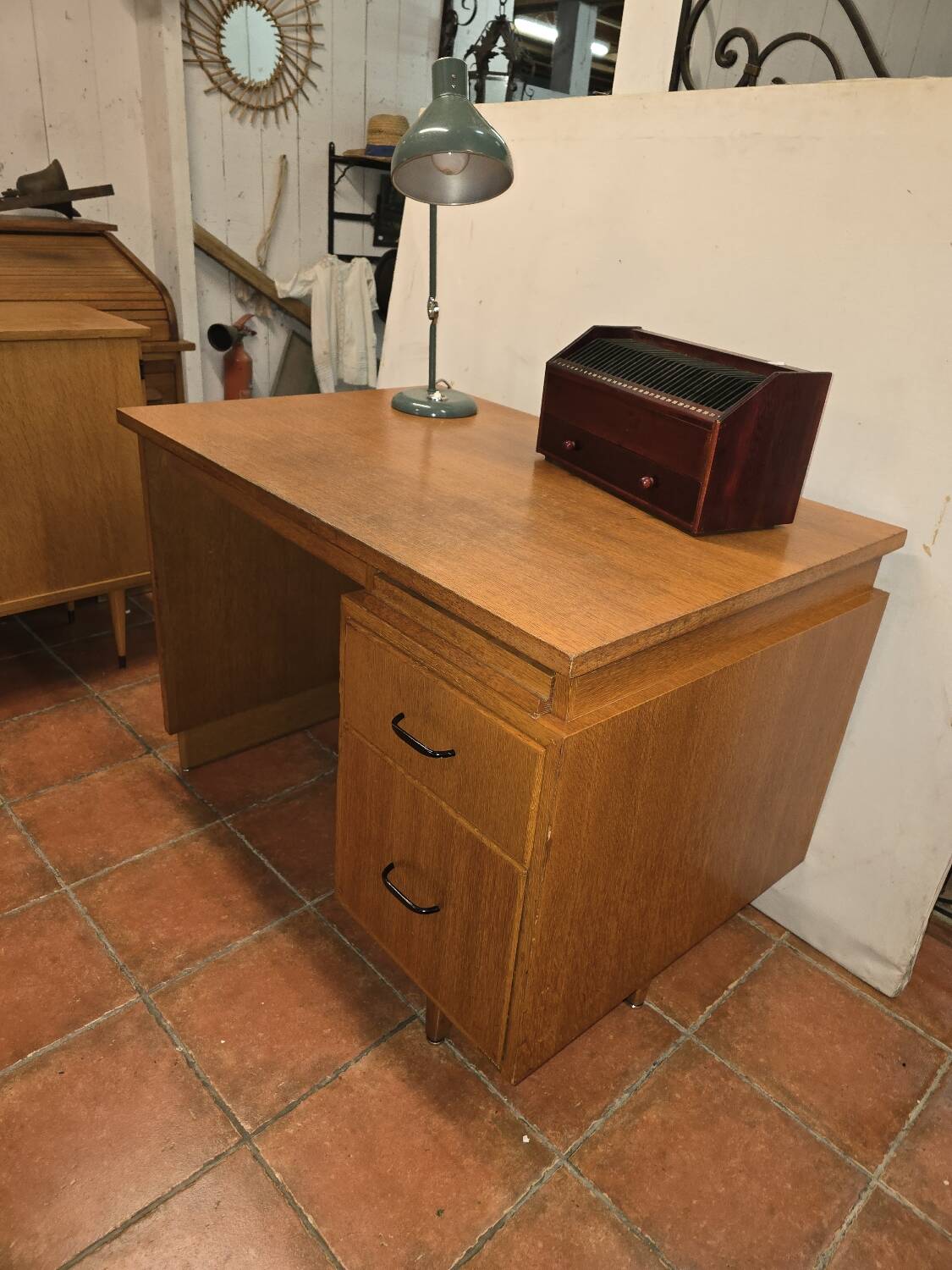 1960s Burwood Oak Desk