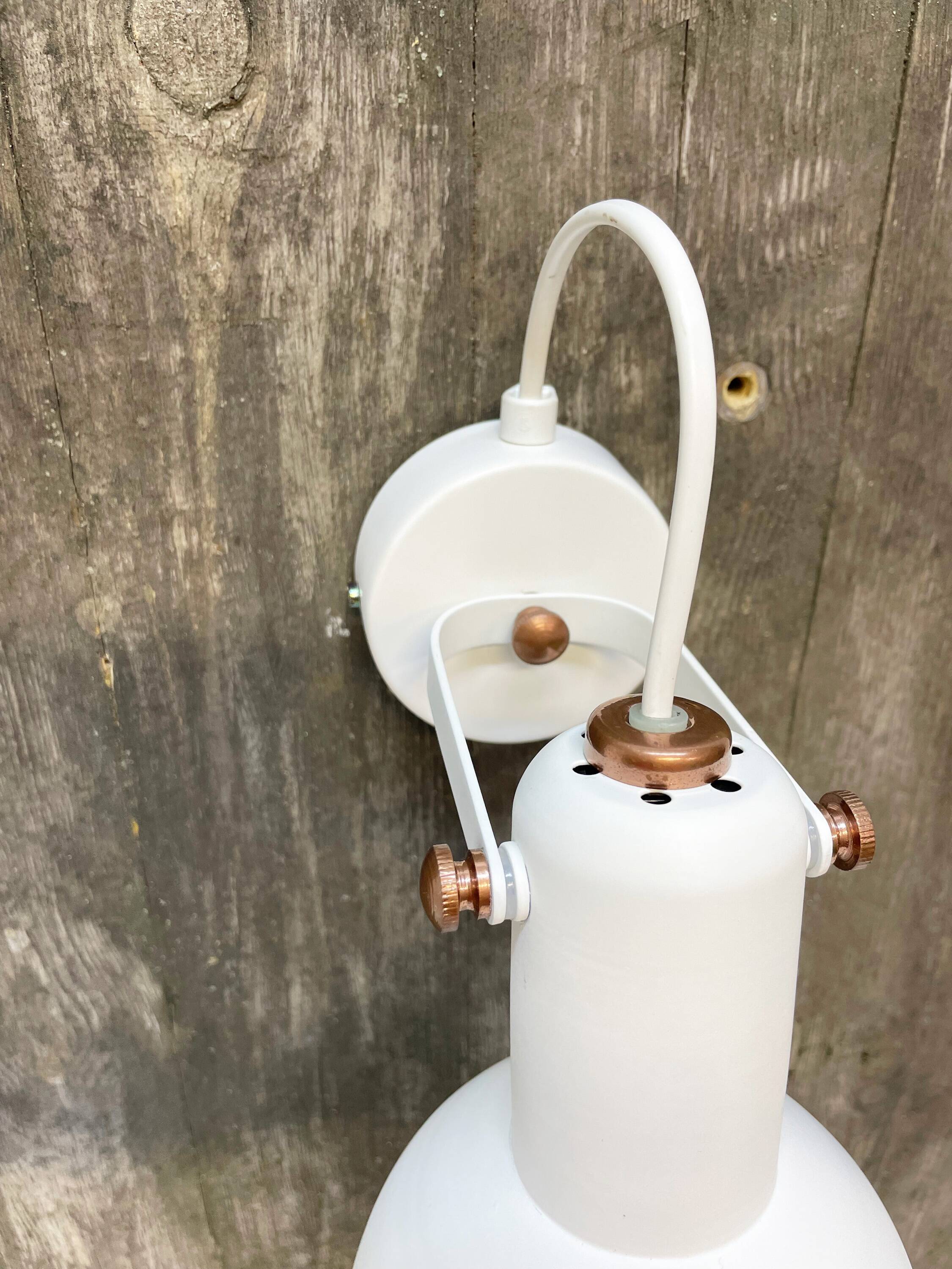 White wall lamp, 1970s.