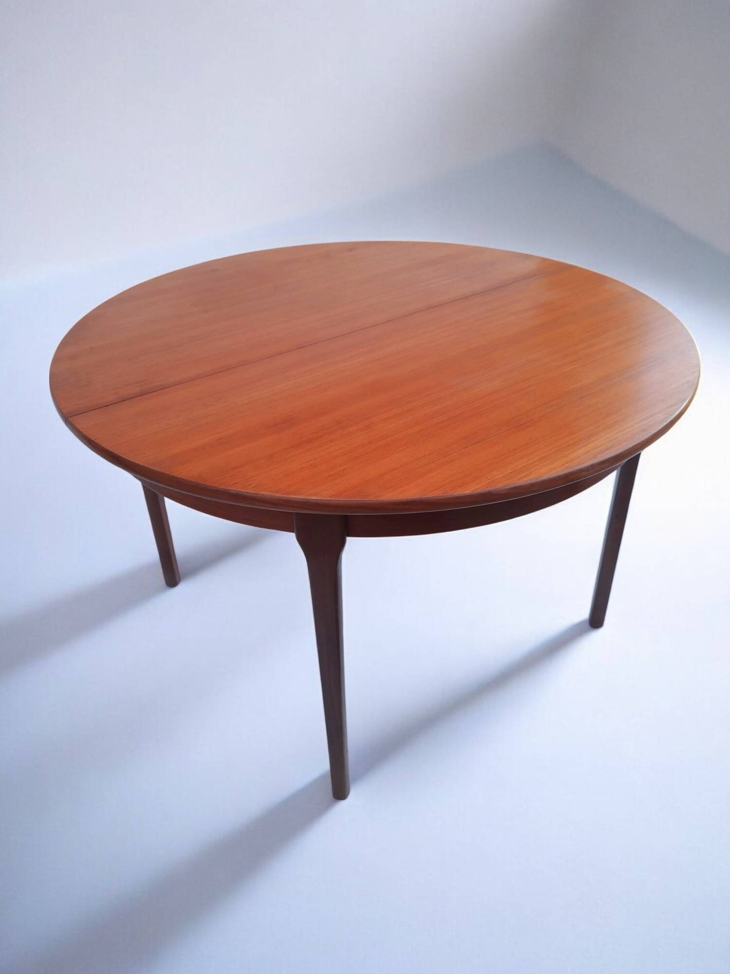 Vintage round teak table from the 60s