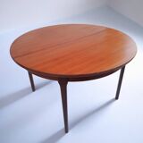 Vintage round teak table from the 60s