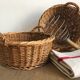 Set of 2 wicker baskets, kitchen decoration