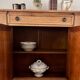 Buffet parisien bois brut et terracotta