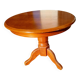 Round wooden coffee table