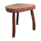 Ancient brutalist tripod stool