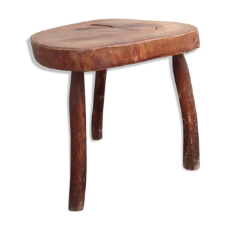 Ancient brutalist tripod stool