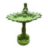 Cast iron birdbath with a mermaid