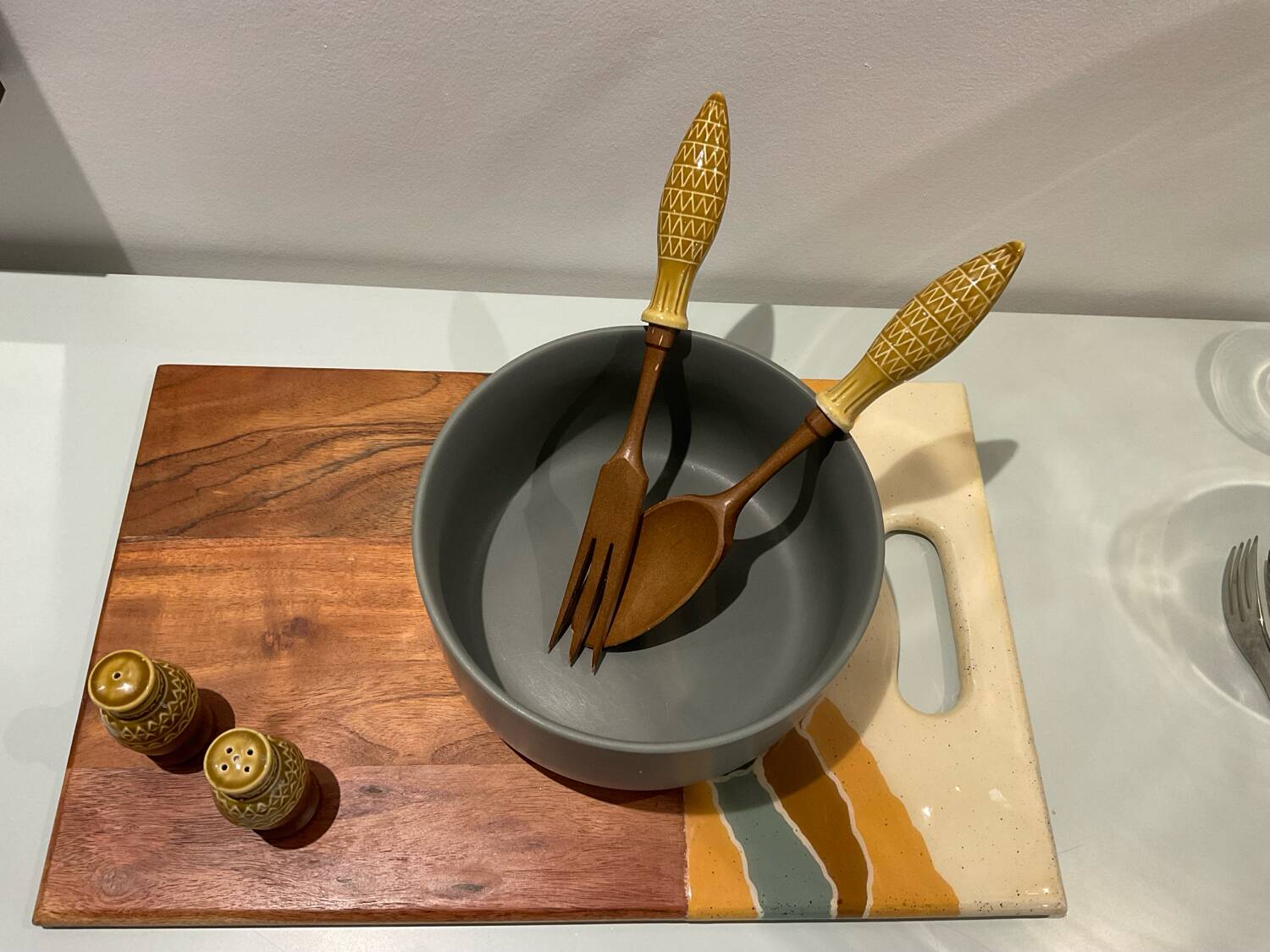 4 piece salad service