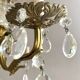 Chandeliers with glass drops 3 lights
