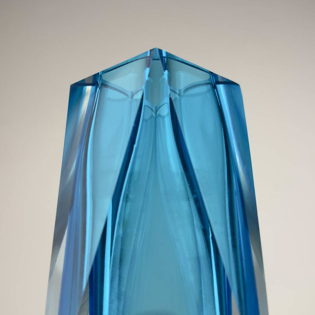 Blue Sommerso vase in Murano glass, 1970s