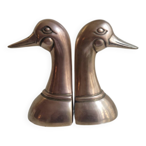 Paire de serre-livres - canard