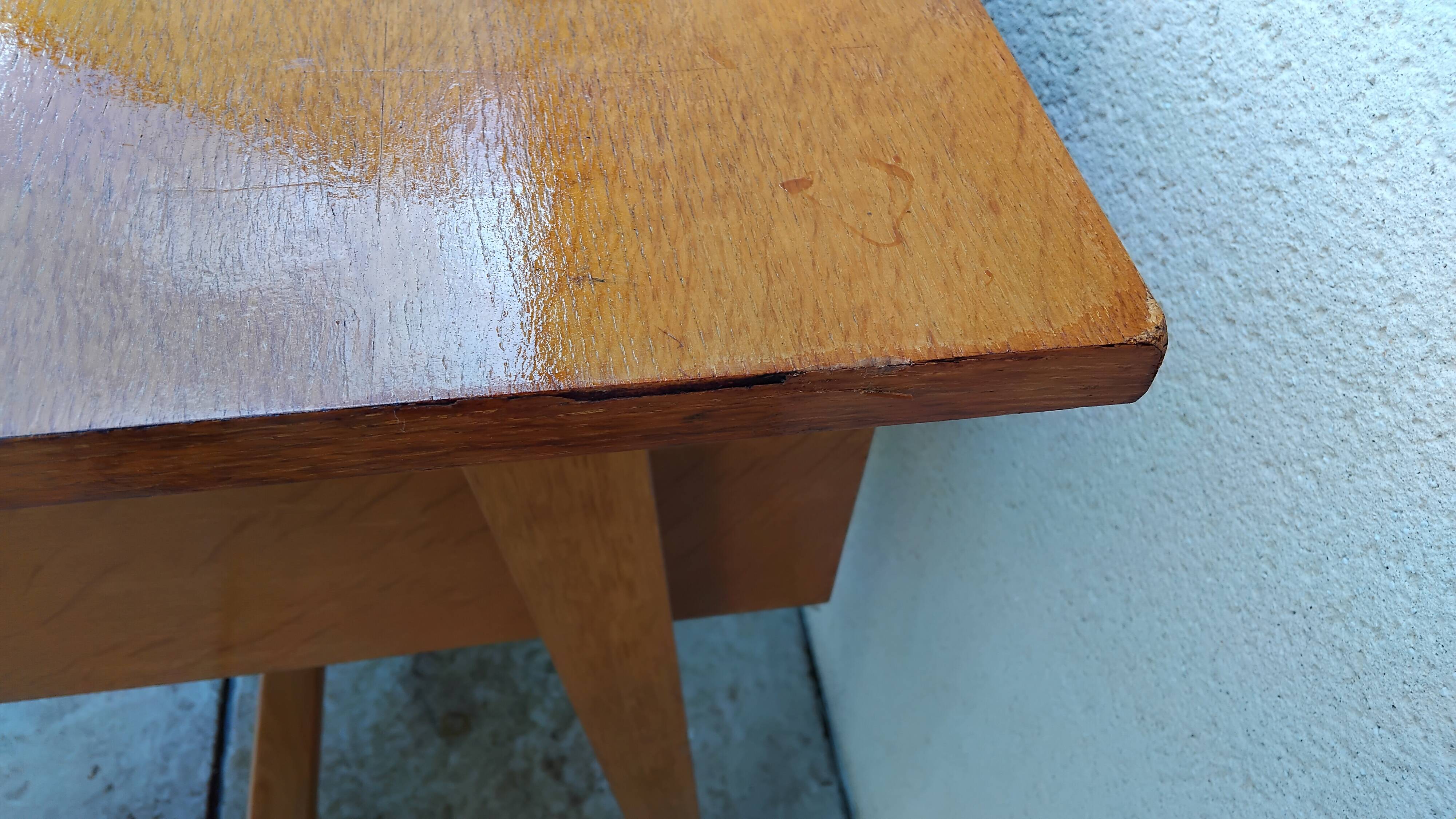 Bureau et chaise scandinave vintage pieds compas