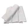 Set de 4 serviettes monogramme BG en coton damassé