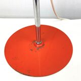 1960 - Italian orange eyeball desk lamp - adjustable globe