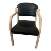 Wooden office armchair chair