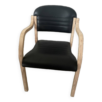 Wooden office armchair chair