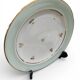 Set of 6 dessert plates in Limoges porcelain - Water green