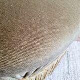 Bronze green velvet toad armchair