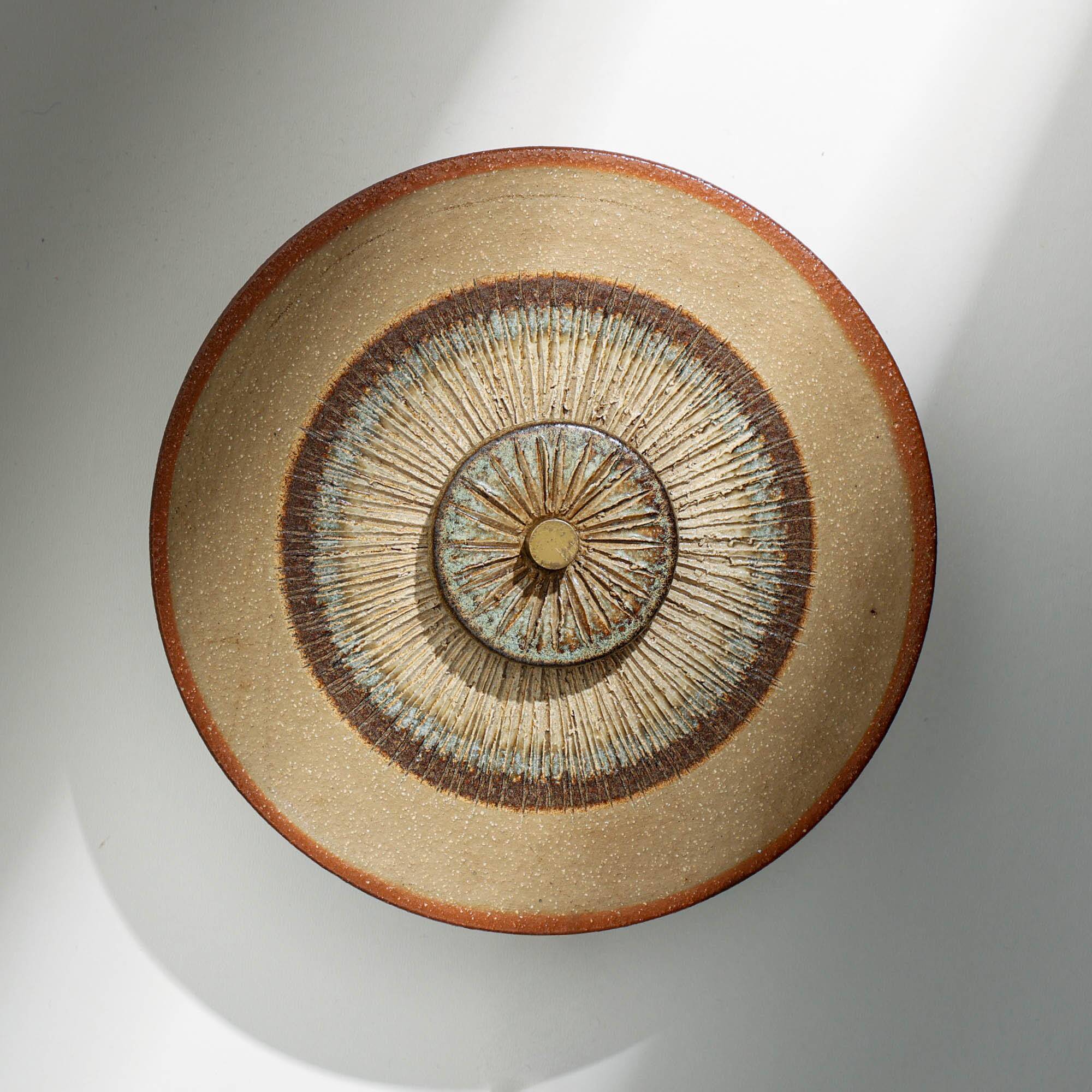 Ceramic wall lamp by Noomi Backhausen & Poul Brandborg for Søholm, Denmark