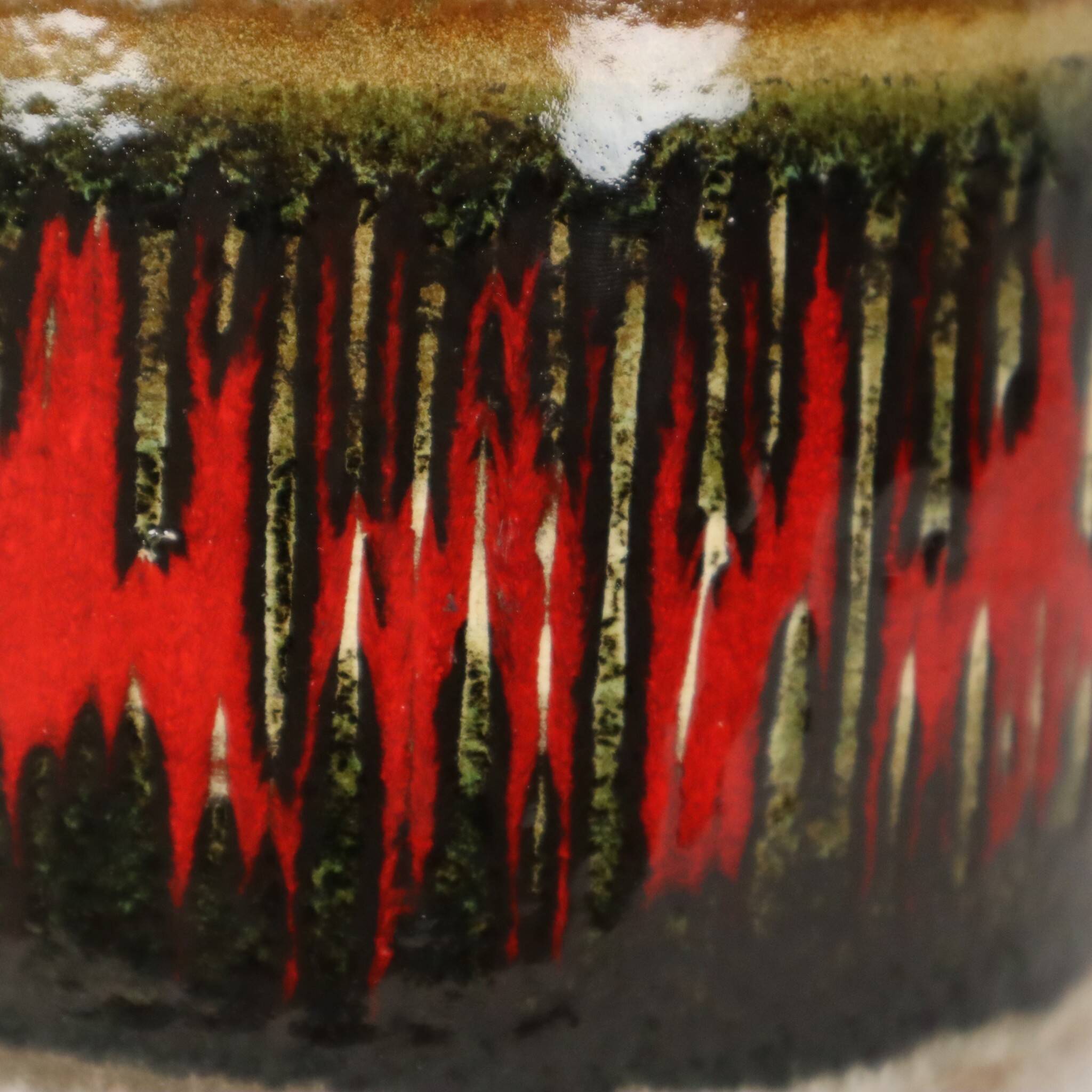 Scheurich 'Fat Lava' Lora Vase, Glazed Ceramic, 529-38