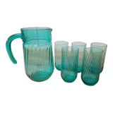 Carafe with 5 water glasses