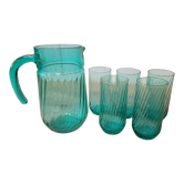 Carafe avec 5 verres à eau