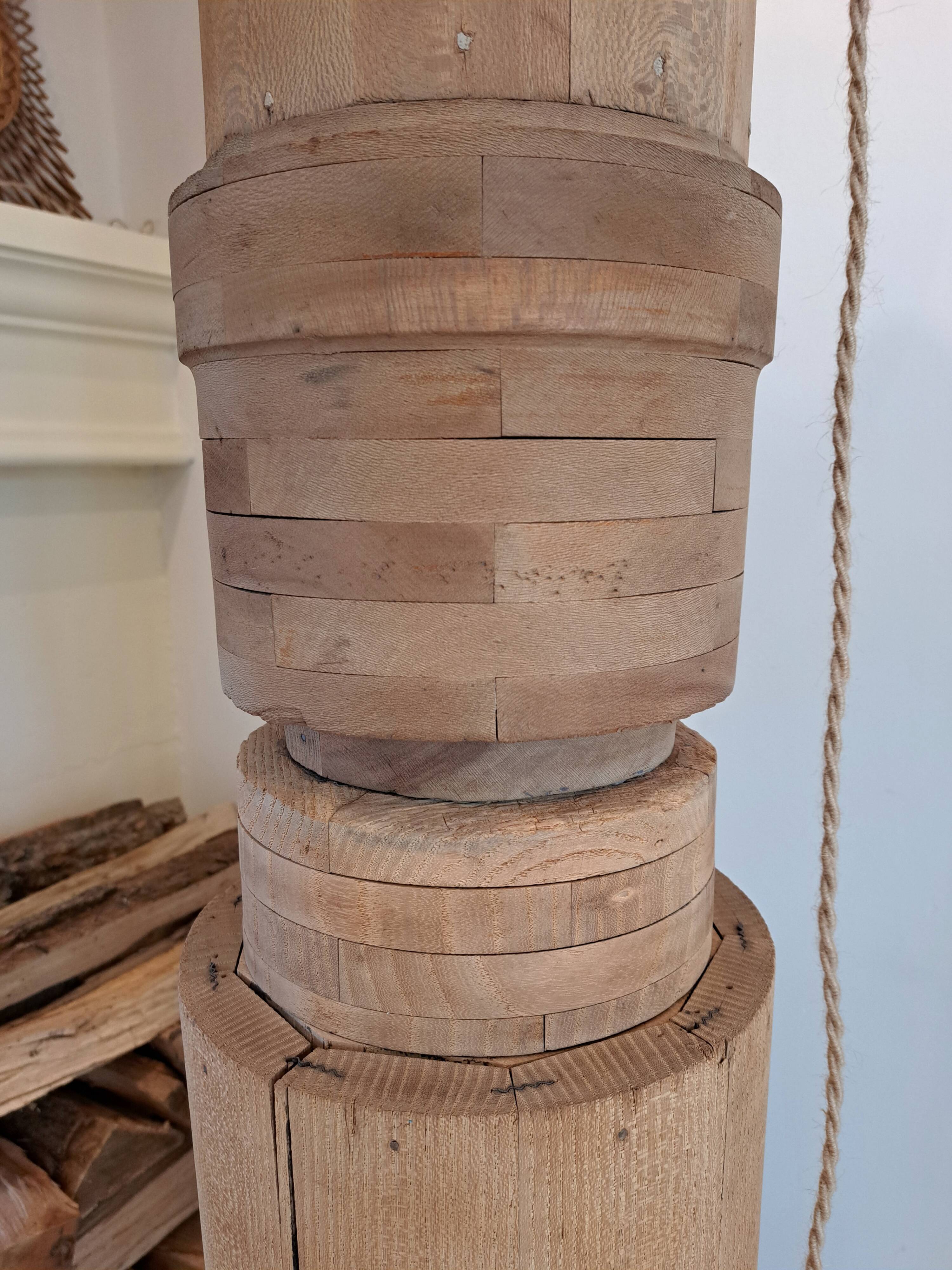 Vintage pulley floor lamp revisited