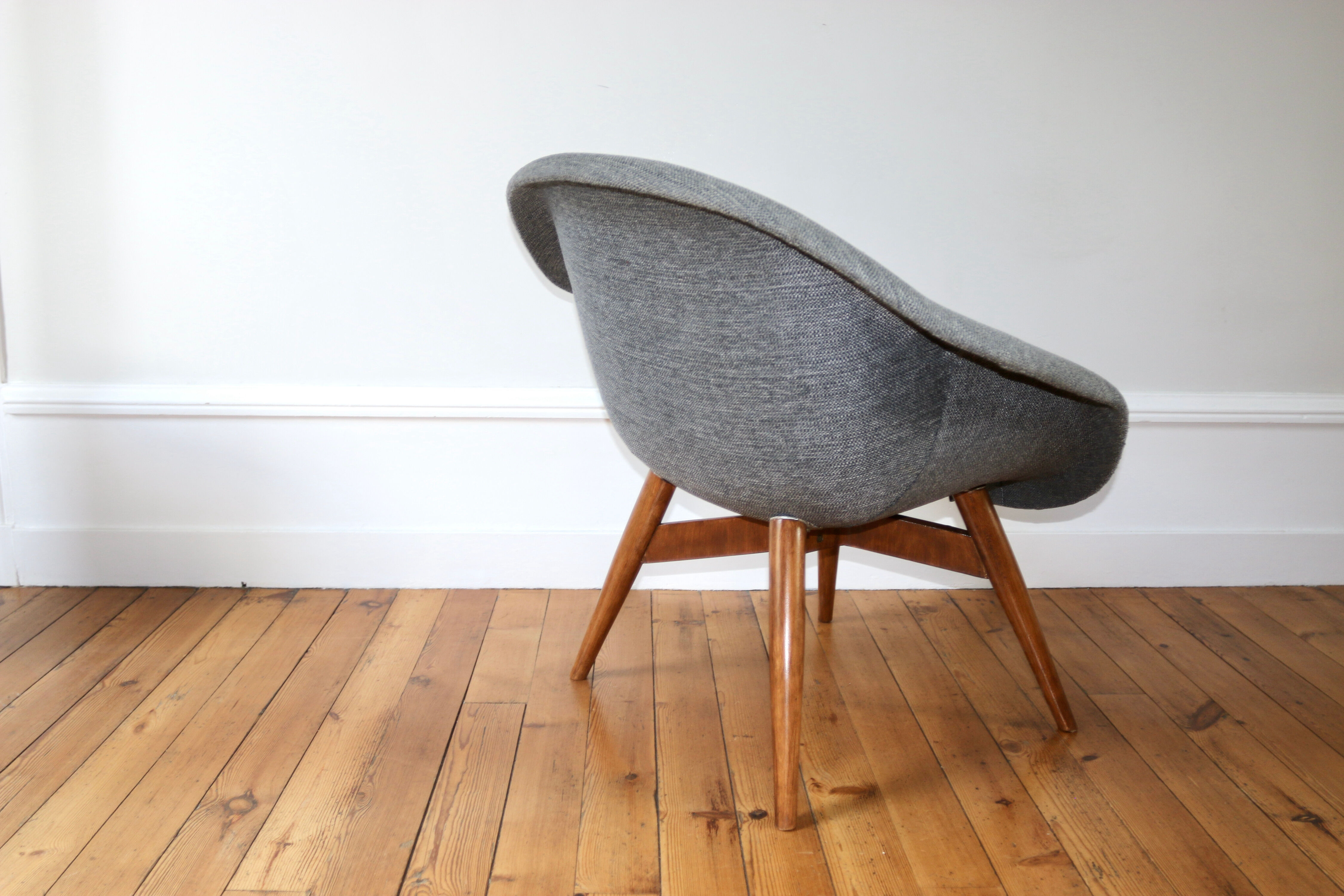 Vintage Scandinavian armchair Miroslav Navratil 1960s