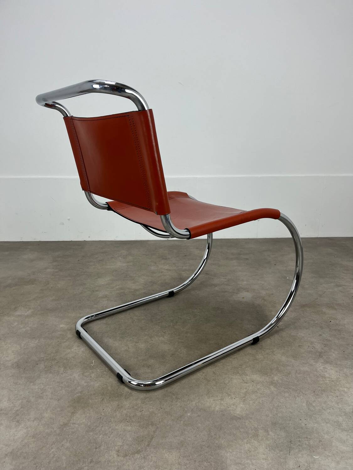 MR10 Mies Van Der Rohe chair, leather, 1980s
